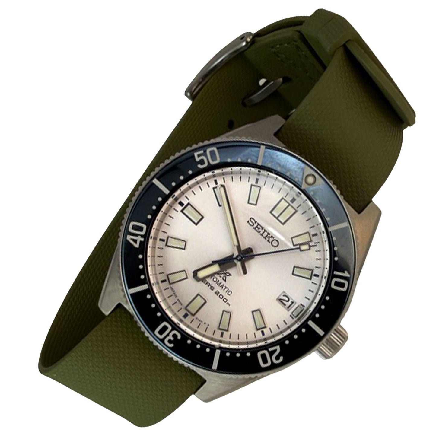 Nato Strap aus FKM Rubber - Farbe oliv