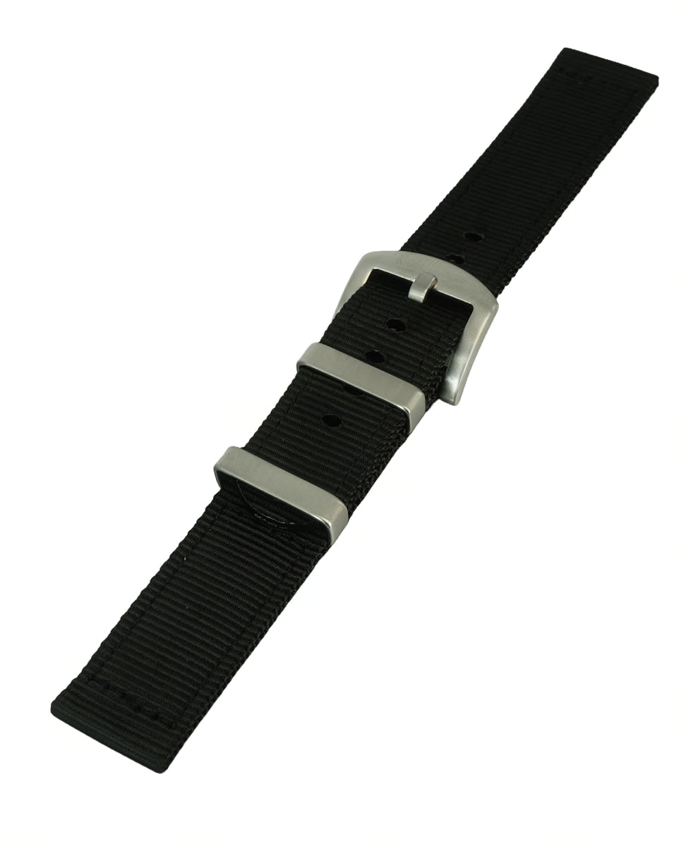 Zweiteiliges Uhren Armband , schwarz James Bond