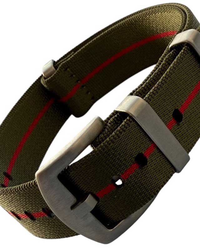 Einteiliges Uhrenarmband, NATO, Trap in verschiedenen Bandbreiten wie 18, 20,22 mm verfügbar