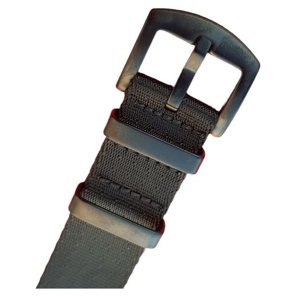 NATO STRAP Einteiliges Durchzugsarmband, Farbe schwarz 