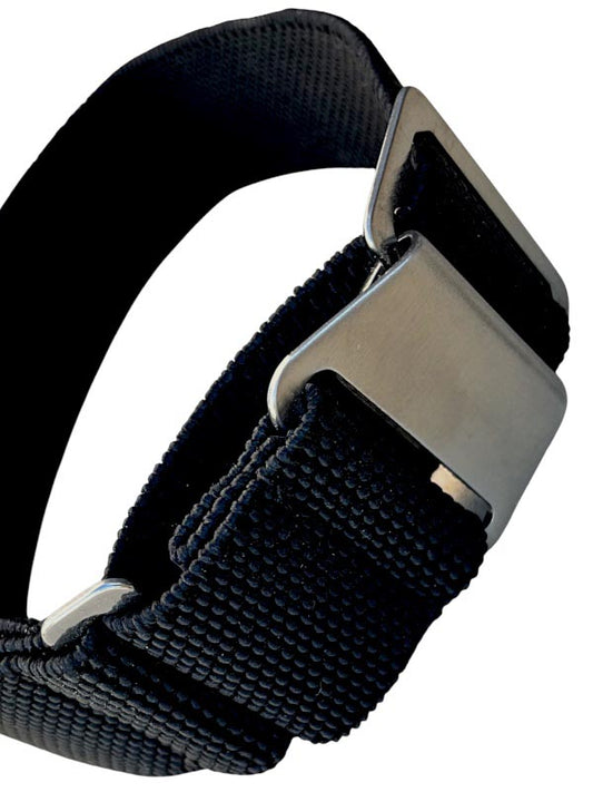 Einteiliges Spangenarmband mit Stretch Anteil Farbe schwarz