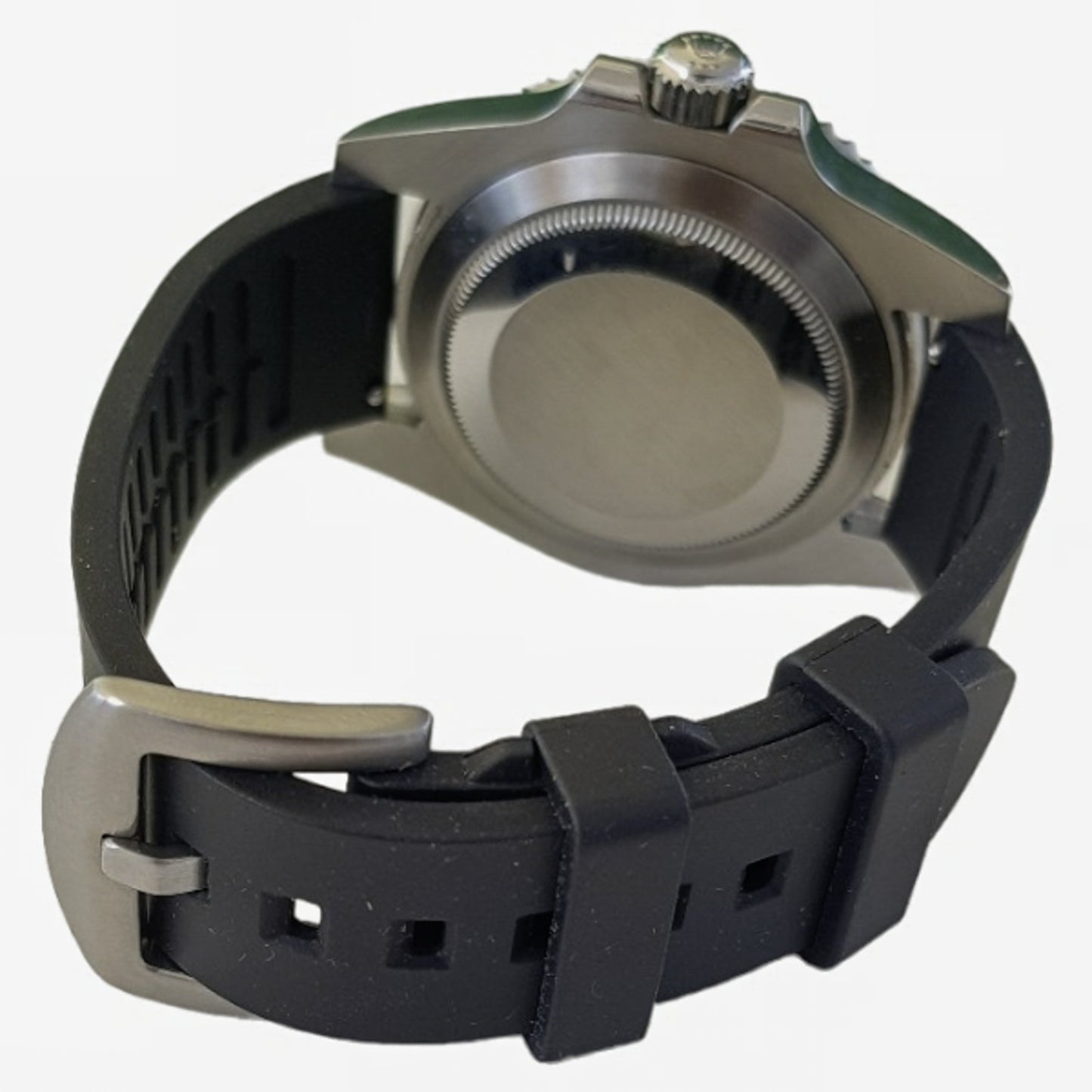 Kautschukarmband an einer Rolex sub