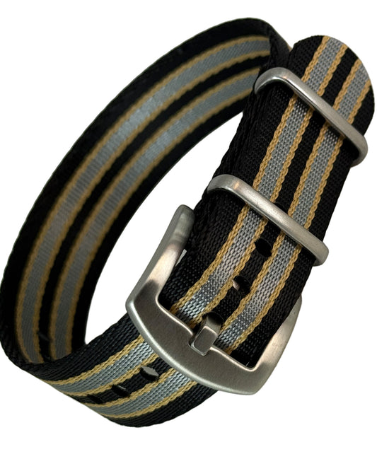 Nato Strap - single pass - grau schwarz sand