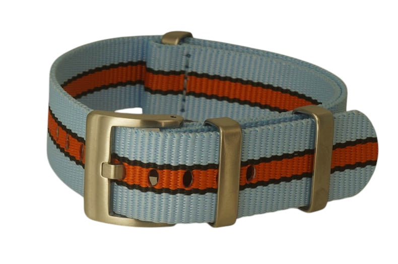 Nato Strap - Gulf Farbe hellblau bleached