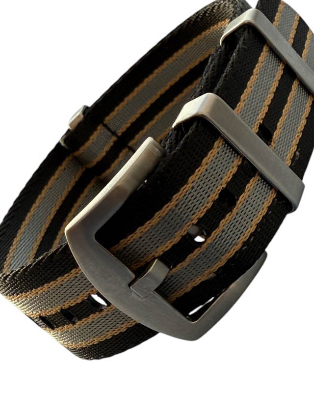 Nato Strap - EXTRA Lang -Farbe grau sand schwarz