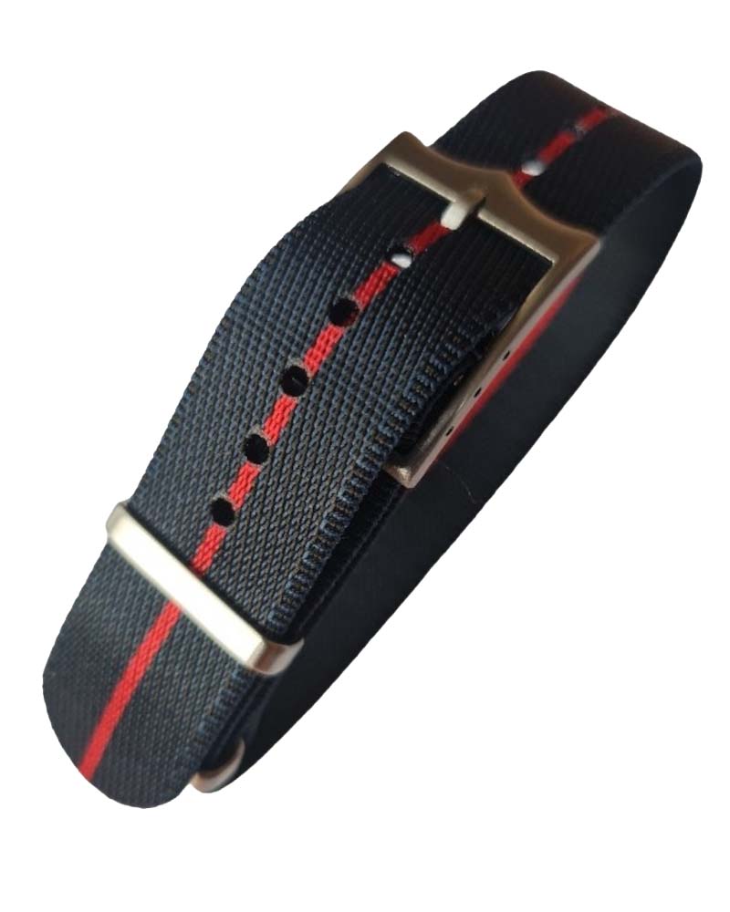 Nato Strap Premium - Farbe navy rot