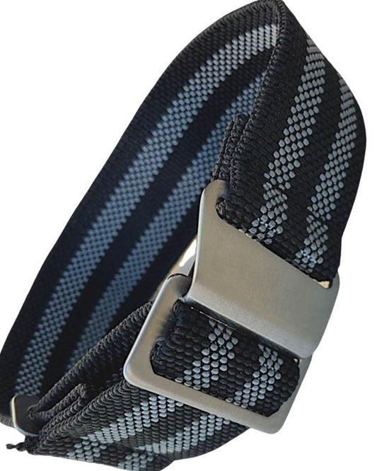 Stretch Armband mit Spangen schließe Farbe grau schwarz